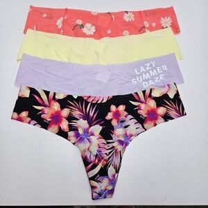 Victorias Secret Thongs No Show Pack Of 4 By Pink